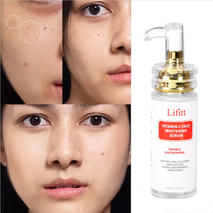 glutathione vitamin c face serum 20% 1oz. 30ml Skin and | Tri-Blend Formula with C Ferulic and ANAIRUI Jojoba oil contains a variety of natural vitamins and minerals needed by the skin Gluto-C Serum  Glutathione +