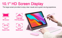 OEM 128GB 20GB RAM Dört Çekirdekli Tablet PC, Kalem ve Klavye ile, IPS 1280x800 Ekran, Android 15.0, 10 İnç, İş Kullanımı, 8MP Kamera