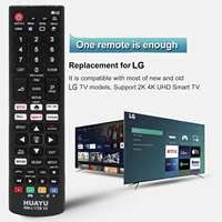 Télécommande HUAYU RM-L1726 V2 AKB75095307 AKB75375604 AKB74915305 pour téléviseur intelligent LED LCD LG