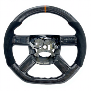 Volant de direction en cuir suédé avec LED et poignées de changement de vitesse en fibre de carbone pour Chrysler 300 C300 <span class=keywords><strong>300C</strong></span> <span class=keywords><strong>Bentley</strong></span> - Product Image 1
