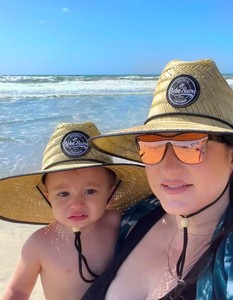 Venta al por mayor verano salvavidas sombrero de paja bajo el ala impresión personalizada América Sombrero sombrero de playa Surf salvavidas con logotipo sombrero de paja - Product Image 3