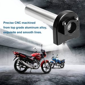 Puño de Acelerador Rápido de Aluminio CNC de 22mm (7/8'') Negro para Motocicleta, Reemplazo de Puño de Acelerador Giratorio para Manillar - Product Image 5