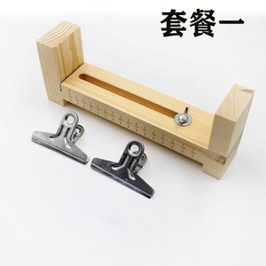 Bracciale in legno massello fatto a mano fai da te strumento ad ago multifunzione per magliaia intrecciatura stringhe spesse struttura di fissaggio stile semplice lana regalo - Product Image 6