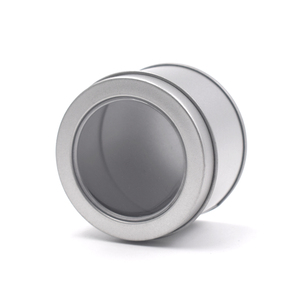 Hot Bán Custom Logo In Kim Loại Thiếc Có Thể Với Cửa Sổ <span class=keywords><strong>Pvc</strong></span> - Product Image 4