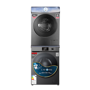 Fabbrica OEM 10 KG 12 KG 13KG alloggiamento in acciaio inox lavatrice asciugatrice e macchine di essiccazione Combo per Home Hotel - Product Image 1