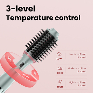 Secador de Pelo Eléctrico 3 en 1 con Iones, Voluminizador, Aire Caliente, Estilizador Profesional, Alisador, Rizador, Secador, 1200W, Nylon, Hotel - Product Image 3