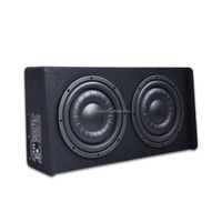 Coffre de voiture 10 pouces double caisson de basses Boîtier RMS 500W Peak 1000W Tube Strong Bass Seal 10 "Car Active Subwoofer
