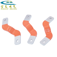 Barre omnibus en cuivre rigide isolée en PVC avec bornes nickelées pour module de batterie de véhicule électrique, transformateur basse tension