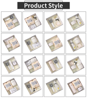 Ensemble cadeau de bienvenue personnalisé en gros promotionnel, souvenir de mariage, parapluie, cadeau de bienvenue pour les invités avec boîte