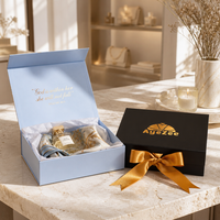 Boîte magnétique personnalisée, boîte cadeau rigide, boîte d'emballage en papier pliable avec logo, impression couleur PMS, taille personnalisée, vente en gros