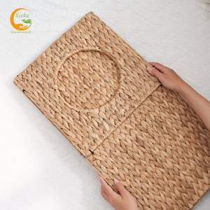 Eco-Friendly Modern Rectangle Natural Water Hyacinth Handwoven Waterproof Pet <b>Bed</b> Cage Breathable Fiber <b>Box</b> Vietnam Wholesale - Product Image 4