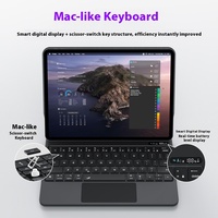 Sarung Tablet iPad 12.9 inci tampilan Digital, sarung Keyboard levitasi magnetik tampilan Digital lima titik sentuh dibuat di China
