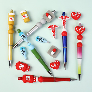 Customizable Silicone <b>Bead</b> <b>Kit</b> Diy Medical Nurses Theme Pill Boy Charms for Bracelets and Pen Decoration Jewelry <b>Kit</b> Supplies - Product Image 4