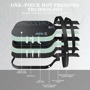 Raquette de pickleball <span class=keywords><strong>professionnelle</strong></span> de compétition de 5e génération, série GX2 Control, style identique à Gearbox, avec noyau en mousse de carbone amélioré - Product Image 6