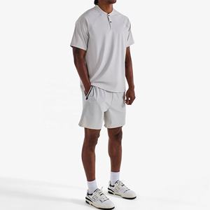 Chemise de golf de luxe OEM pour hommes, vêtement de golf de haute qualité, avec logo personnalisé imprimé extensible dans les quatre sens et en soie de lait personnalisé - Product Image 2