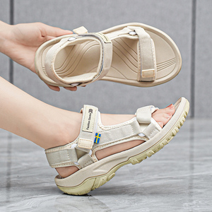 Nouvelles <span class=keywords><strong>sandales</strong></span> pour femmes de marque suédoise 2026, en caoutchouc blanc pur, antidérapantes pour l'extérieur, chaussures d'été de trekking pour <span class=keywords><strong>femme</strong></span> et adolescente - Product Image 6