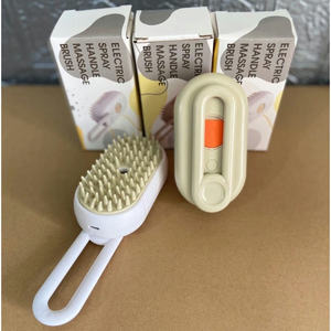 <span class=keywords><strong>Brosse</strong></span> de toilettage pour animaux de compagnie 3 en 1 auto-nettoyante, pliable, pour chiens et chats, avec fonction de pulvérisation d'eau et de vapeur - Product Image 6