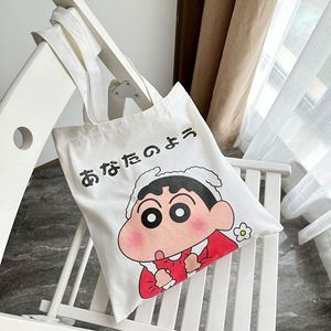 Sac fourre-tout en toile mignon Crayon Shin-chan, imprimé anime japonais, grande capacité, sac à bandoulière, sac à main quotidien pour étudiants - Product Image 1
