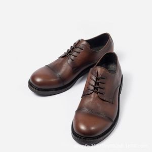 Chaussures habillées de luxe pour hommes, à lacets, bout carré, respirantes, décontractées, printemps-été, mocassins Gommino, nouveaux modèles - Product Image 5