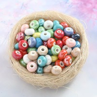 Perles en céramique électroplaquées Macaron Tire peuvent être utilisées comme boucles d'oreilles, bracelets, colliers, etc.