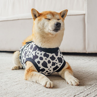 Combinaison de récupération post-opératoire pour chien, imprimée, avec fermeture auto-agrippante sur le ventre, ouverture pour la queue, anti-léchage, respirante, collier de protection, OEM