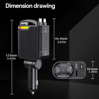 Nouveau Parfum Solide Lumière Ambiante 120W Charge Rapide 12-24V USB-C Chargeur de Voiture Quatre-en-Un