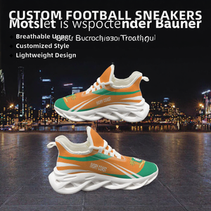 Zapatillas Deportivas Ligeras y Transpirables Personalizadas con el Logotipo de Equipos de Fútbol Americano para Damas y Caballeros, Zapatos Casuales de Moda en Blanco y Negro - Product Image 4