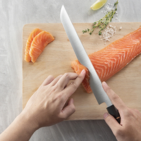 Cuchillo de cocina profesional japonés de 10,6 pulgadas, hoja de acero inoxidable, Sashimi, Sushi, rebanador