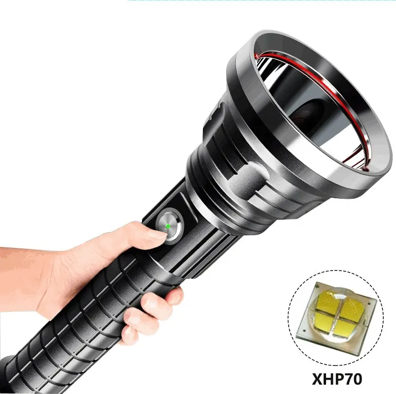 New Style Super Bright Rechargeable Waterproof 50W Led Torch High Power Led Tactical Flashlight 5000 lumen