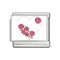 Nouveauté 2026 Pendentifs en acier inoxydable, motifs romantiques, fleurs, frites, poker, pour bracelets modulaires et accessoires de bijoux DIY
