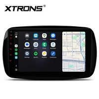 Lecteur multimédia automobile Android 9 pouces 64 Go pour Smart Fortwo Coupé / Cabrio 2015-2018, processeur octa-core, écran IPS, égaliseur DSP, plusieurs interfaces utilisateur