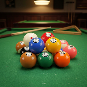 Ensemble de billes de billard en cristal, 9 billes, kit complet standard pour le divertissement à domicile - Product Image 1