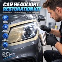 Kit de réparation et de restauration professionnel pour phares automobiles : Polissage, revêtement, chauffage, vaporisation et nettoyage