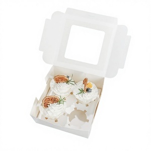 Caja para Cupcakes con Ventana Personalizada, con Vista Clara, Materiales Reciclados y Biodegradables, para Panadería, Fiestas, Empaque de Regalos - Product Image 2