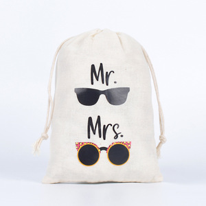 Bolsa de <span class=keywords><strong>Kit</strong></span> de Recuperación para la <span class=keywords><strong>Resaca</strong></span> Personalizable y Ecológica de Algodón y Lino con Cordón, para Regalo de Despedida de Soltera con Logotipo Personalizado - Product Image 4