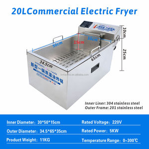 <span class=keywords><strong>Friteuse</strong></span> <span class=keywords><strong>électrique</strong></span> commerciale 20L pour frites, poulet frit, poisson frit et bananes frites, <span class=keywords><strong>facile</strong></span> <span class=keywords><strong>à</strong></span> <span class=keywords><strong>nettoyer</strong></span> et <span class=keywords><strong>à</strong></span> utiliser - Product Image 3