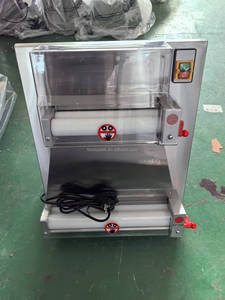 Nhà Máy Điện Làm Cho Bánh <span class=keywords><strong>Pizza</strong></span> Bột Flatten Tấm Căng Con Lăn Mở Báo Chí Bột Máy - Product Image 6