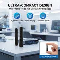 Récepteur Lora DTU 868 MHz et 915 MHz avec antenne externe en caoutchouc à polarisation verticale pour routeur aérien
