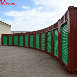 Portes à enroulement en acier modernes <span class=keywords><strong>de</strong></span> haute qualité, personnalisables, anti-effraction, pour extérieur, avec certification CE, prévention <span class=keywords><strong>de</strong></span> la rouille, usine <span class=keywords><strong>de</strong></span> Qingdao - Product Image 2