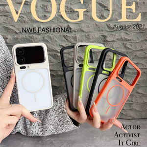 Original Color Frame Armor <b>PC</b> Matte Case For Xiaomi 17 Pro Max 15 14 Pro Shockproof Translucent Magnetic <b>Wireless</b> Charge Cover - Product Image 2