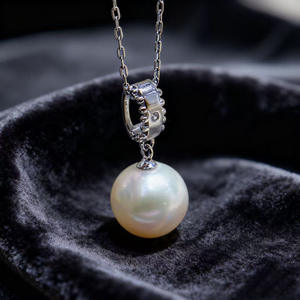 จี้ไข่มุก DIY รุ่น WENCHI 31466 เงินแท้ S925 พร้อมฐานเปล่าสำหรับไข่มุกทรงกลมขนาด 10-13 มม. สร้อยคอทอง/เงิน ผลิตในจีน - Product Image 2