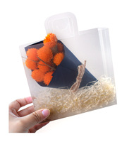 Sac cadeau transparent en PVC avec poignées Décoration de fête d'anniversaire Boîte à bonbons de mariage Emballage Sacs fourre-tout