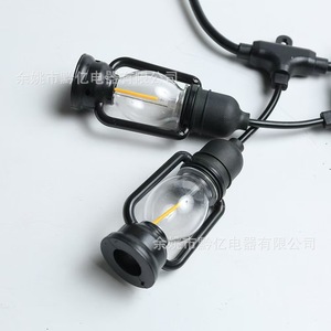 <b>Light</b> Strings E27 Led Iron Lamp With Wire <b>Plug</b> Extension Hanging Ceiling - Product Image 3
