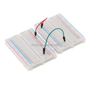 Mini-breadboards transparents/blancs à 400 trous, connectables, sans soudure, pour tests de circuits et expériences - Product Image 5