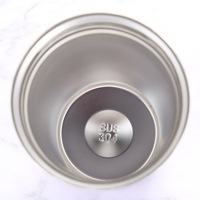 Mug à café isotherme portable en acier inoxydable de 350 ml, maintien au chaud de 6 à 12 heures, léger et réutilisable