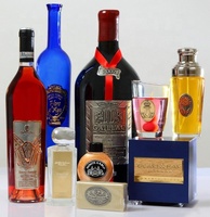Étiquette de vin en métal antique 3D étiquettes en étain vintage autocollant adhésif pour Vodka Whisky Brandy Vodka bouteille boîte à vin paquet autocollant
