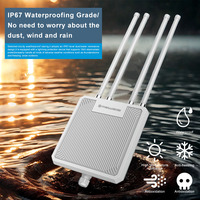 Routeur d'extérieur d'entreprise MEIWEISI HW1800L, point d'accès WIFI6 AX1800, répéteur MESH avec quatre antennes haute puissance Wave2 4x4 MU-MIMO