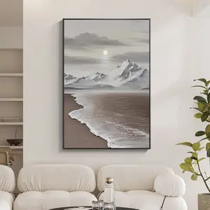 Pintura al óleo de arte abstracto moderno para colgar en la pared, cuadro pintado