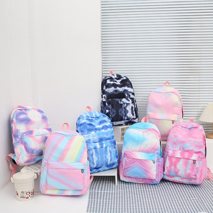Men's and Women's Starry Sky Graffiti Printed Student Schoolbag Lightweight Waterproof <b>Backpack</b> - Product Image 3