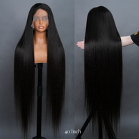 Peluca de Cabello Humano Virgen Vietnamita con Encaje HD 13x6, Peluca Frontal de Encaje 13x4, Cabello Liso con Cutícula Alineada